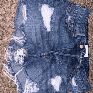 denim shorts